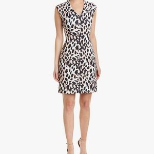 Sharagano Animal Print Dress